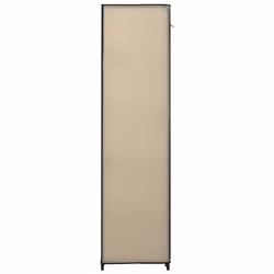 vidaXL 2x Folding Wardrobes Cream Fabric Clothes Storage Cabinet Organiser - Additional view 5