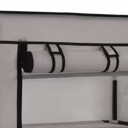 vidaXL Shoe Cabinet with Cover Grey Fabric Footwear Storage Rack Organiser - Additional view 6