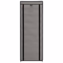 vidaXL Shoe Cabinet with Cover Grey Fabric Footwear Shelf Storage Organiser - Additional view 5
