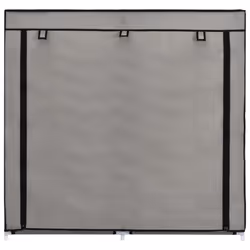 vidaXL Shoe Cabinet with Cover Grey Fabric Footwear Storage Rack Organiser - Additional view 4