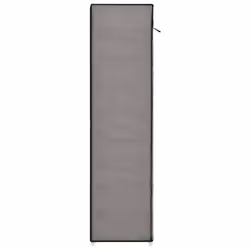 vidaXL Shoe Cabinet with Cover Grey Fabric Footwear Storage Rack Organiser - Additional view 6