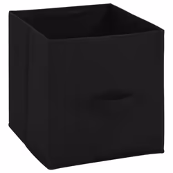 vidaXL Storage Cabinet with 4 Fabric Baskets Black Steel Drawer Organiser Rack - Additional view 5