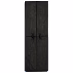 vidaXL Shoe Cabinet Black Fabric Footwear Shelf Storage Organiser Cupboard - Additional view 2