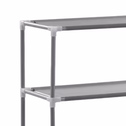 vidaXL 3-Tier Storage Rack over Toilet Silver Bathroom Display Unit Organiser - Additional view 5