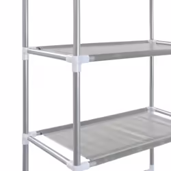 vidaXL 3-Tier Storage Rack over Toilet Silver Bathroom Display Unit Organiser - Additional view 6
