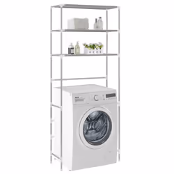 vidaXL 3-Tier Storage Shelves & Display Unit | Laundry Machine Shelf