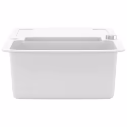 vidaXL Granite Kitchen Sink Double Basins White Basket Strainer Basin Bowl - Additional view 5