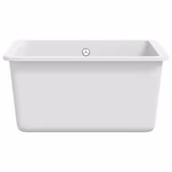 vidaXL Granite Kitchen Sink Single Basin White Basket Strainer Wash Bowl Basin - Additional view 5