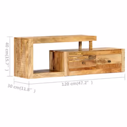 vidaXL Solid Mango Wood TV Cabinet HiFi Plasma Entertainment Centre Stand Unit - Additional view 11