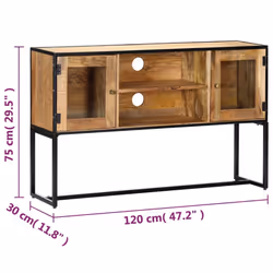 vidaXL TV Cabinet Solid Reclaimed Wood HiFi Entertainment Centre Stand Unit