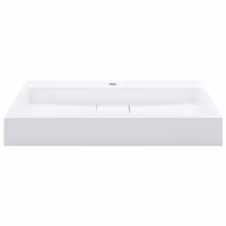 vidaXL Wash Basin 80cm Mineral Cast/Marble Cast White Countertop Bathroom Sink