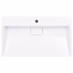 vidaXL Wash Basin 80cm Mineral Cast/Marble Cast White Countertop Bathroom Sink