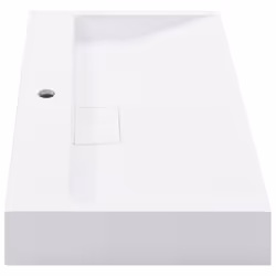 vidaXL Wash Basin 80cm Mineral Cast/Marble Cast White Countertop Bathroom Sink - Additional view 4