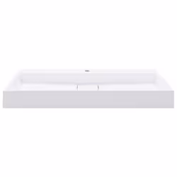 vidaXL Wash Basin 100cm Mineral Cast/Marble Cast White Bathroom Washroom Sink