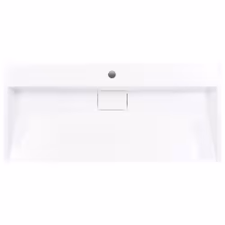 vidaXL Wash Basin 100cm Mineral Cast/Marble Cast White Bathroom Washroom Sink
