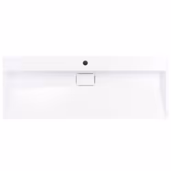 vidaXL Wash Basin 120cm Mineral Cast/Marble Cast White Bathroom Washroom Sink