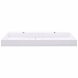 vidaXL Wash Basin 120cm Mineral Cast/Marble Cast White Bathroom Washroom Sink