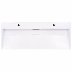 vidaXL Wash Basin 120cm Mineral Cast/Marble Cast White Bathroom Washroom Sink