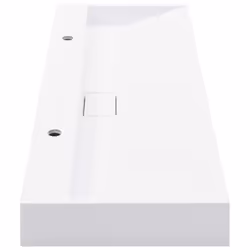 vidaXL Wash Basin 120cm Mineral Cast/Marble Cast White Bathroom Washroom Sink - Additional view 5