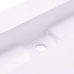 vidaXL Wash Basin 120cm Mineral Cast/Marble Cast White Bathroom Washroom Sink - Additional view 7