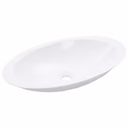 vidaXL Wash Basin 59.3x35.1x10.7cm Mineral Cast/Marble Cast White Bath Sink
