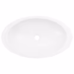 vidaXL Wash Basin 59.3x35.1x10.7cm Mineral Cast/Marble Cast White Bath Sink - Additional view 4