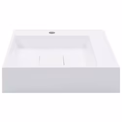 vidaXL Wash Basin 50x50x12.3cm Mineral Cast/Marble Cast White Bathroom Sink
