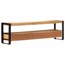 vidaXL Solid Mango Wood TV Cabinet Home HiFi Stand Unit Entertainment Centre