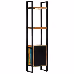 vidaXL Bookshelf Solid Reclaimed Wood Bookcase Standing Shelves Display Rack