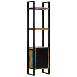 vidaXL Bookshelf Solid Reclaimed Wood Bookcase Standing Shelves Display Rack