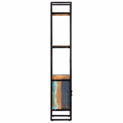 vidaXL Bookshelf Solid Reclaimed Wood Bookcase Standing Shelves Display Rack