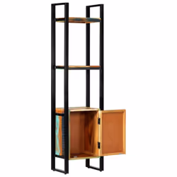 vidaXL Bookshelf Solid Reclaimed Wood Bookcase Standing Shelves Display Rack - Additional view 4