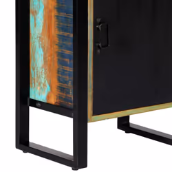 vidaXL Bookshelf Solid Reclaimed Wood Bookcase Standing Shelves Display Rack - Additional view 5