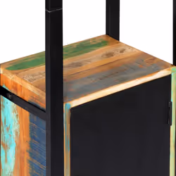 vidaXL Bookshelf Solid Reclaimed Wood Bookcase Standing Shelves Display Rack - Additional view 6