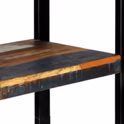 vidaXL Bookshelf Solid Reclaimed Wood Bookcase Standing Shelves Display Rack - Additional view 8