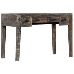 vidaXL Solid Mango Wood Desk 110x50x75cm Computer Study Writing Workstation - Additional view 6