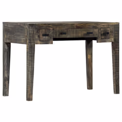 vidaXL Solid Mango Wood Desk 110x50x75cm Computer Study Writing Workstation - Additional view 7