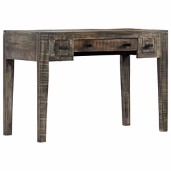 vidaXL Solid Mango Wood Desk 110x50x75cm Computer Study Writing Workstation - Additional view 8