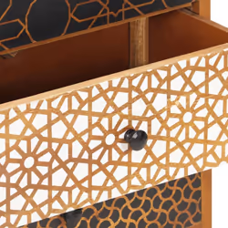 vidaXL Solid Mango Wood Sideboard 90x30x70cm Cabinets Organiser Storage Stand - Additional view 4