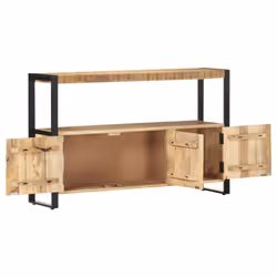 vidaXL Solid Mango Wood Side Cabinet Storage Lowboard Sideboard Commode Chest - Additional view 4