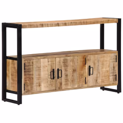 vidaXL Solid Mango Wood Side Cabinet Storage Lowboard Sideboard Commode Chest - Additional view 7