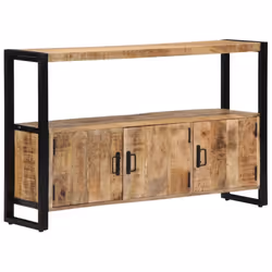 vidaXL Solid Mango Wood Side Cabinet Storage Lowboard Sideboard Commode Chest - Additional view 8