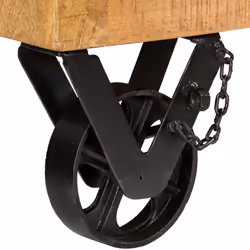 vidaXL Solid Mango Wood Shoe Cabinet with 4 Casters Footwear Rack Organiser - Additional view 6