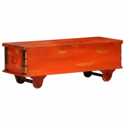 vidaXL Solid Acacia Wood Storage Box Ample Space Red 110cm Storage Chest Home - Additional view 4