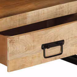 vidaXL Solid Mango Wood TV Cabinet 100cm HiFi Media Centre Lowboard Stand
