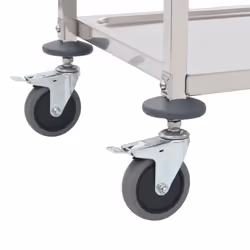 vidaXL 2-Tier Kitchen Trolley 95x45x83.5cm Stainless Steel Dining Serving Cart - Additional view 4