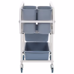 vidaXL Kitchen Cart with Plastic Containers Dining Room Trolleys Organiser