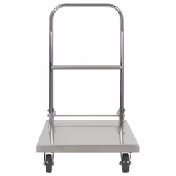 vidaXL Platform Wagon Silver Stainless Steel Transport wagons Hand Trolleys