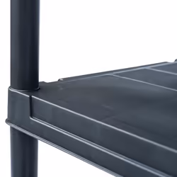 vidaXL 5x Storage Shelf Racks Black 60x30x180cm Plastic Display Organiser Unit - Additional view 4
