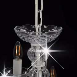 vidaXL Chandelier 2-layer White 15xE14 Bulbs Hanging Lamp Pendant Lighting - Additional view 5